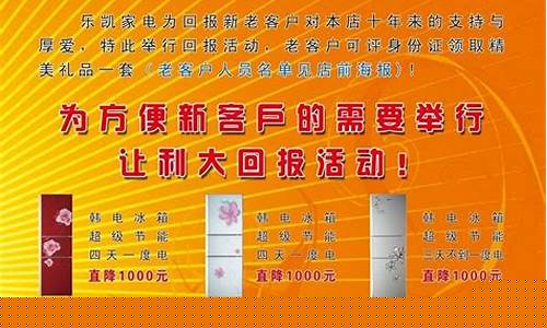 韩电冰箱宣传单-韩电冰箱代言人